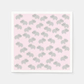 Niedliches Hippo Paper Napkins Serviette (Vorderseite)
