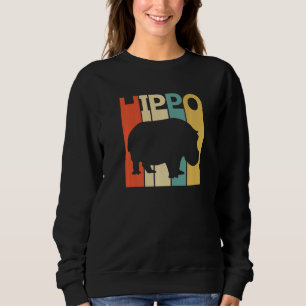 Niedliches Hippo-Tier Sweatshirt