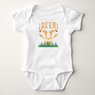 Niedliches Hirsch Baby Strampler