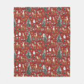 Niedliches Hirsch Fleecedecke (Vorderseite)