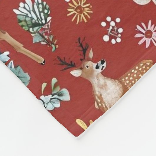 Niedliches Hirsch Fleecedecke (Ecke)