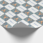 Niedliches Hirsch Frohe Weihnachtskids Urlaub Geschenkpapier (Ecke)