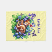 Niedliches Hirsch geben den Namen ' Fleecedecke (Vorderseite (Horizontal))