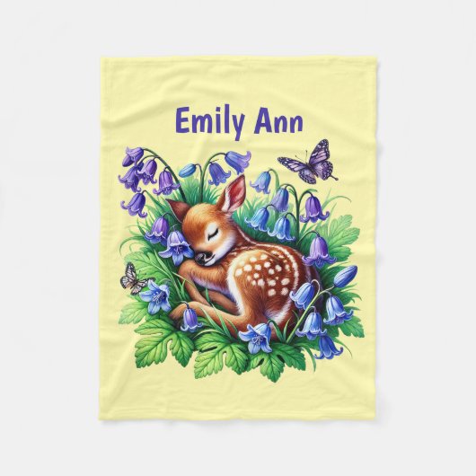 Niedliches Hirsch geben den Namen ' Fleecedecke (Vorderseite)