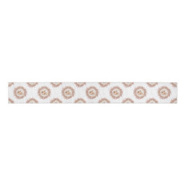 Niedliches Hirsch Gingerbread Elegant Beige Weihna Ripsband