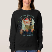 Niedliches Hirsch im Ugly Sweater Dark Sweatshirt (Vorderseite)