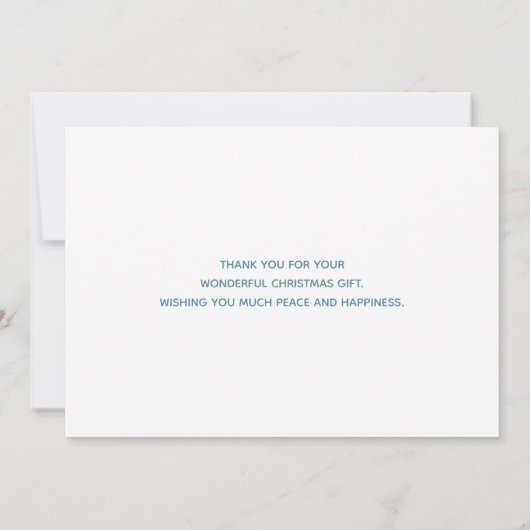 Niedliches Hirsch im Whimsikwaldmuster Dankeskarte (Rückseite)