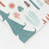 Niedliches Hirsch im Whimsikwaldmuster Fleecedecke (Ecke)