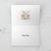 Niedliches Hirsch in Liebe Karte (Innenseite)