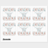 Niedliches Hirsch in Whimsical Forest Pattern Viel Quadratischer Aufkleber (Blatt)