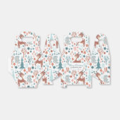Niedliches Hirsch in Whimsical Forest Pattern Weih Geschenkschachtel (Ungefaltet)