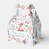 Niedliches Hirsch in Whimsical Forest Pattern Weih Geschenkschachtel (Vorderseite)