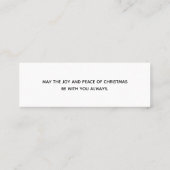 Niedliches Hirsch in Whimsical Forest Pattern Weih Mini Visitenkarte (Rückseite)