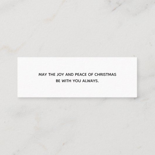 Niedliches Hirsch in Whimsical Forest Pattern Weih Mini Visitenkarte (Rückseite)