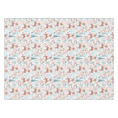 Niedliches Hirsch in Whimsical Forest Pattern Weih Tischdecke (Vorderseite (Horizontal))
