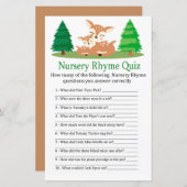 Niedliches Hirsch Kinderzimmer Rhyme Quiz Kinderdu (Vorne/Hinten)