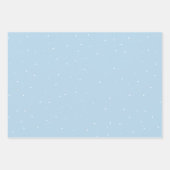 Niedliches Hirsch mit Weihnachtsmannmütze Schnee W Geschenkpapier Set (Vorderseite 2)