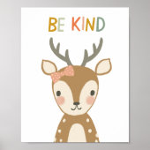 Niedliches Hirsch sein Kind Poster (Vorne)