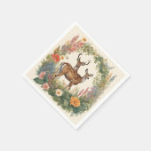 Niedliches Hirsch Serviette (Ecke)