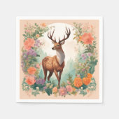 Niedliches Hirsch Serviette (Vorderseite)