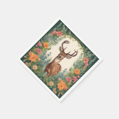 Niedliches Hirsch Serviette (Ecke)