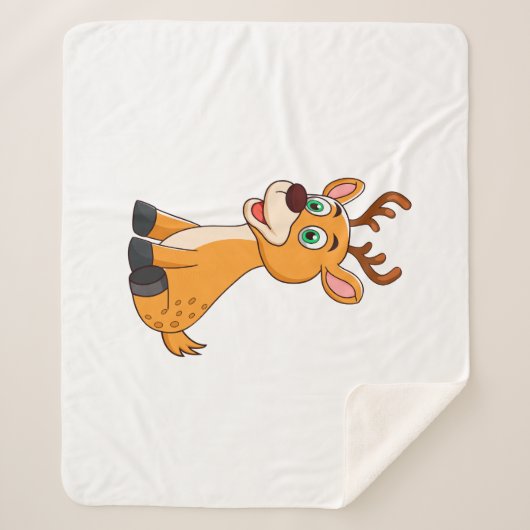 Niedliches Hirsch Sherpadecke (Vorderseite)