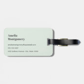 Niedliches Hirsch, umgeben von Rose Gepäckanhänger (Rückseite horizontal)