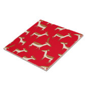 Niedliches Hirsch und Familie Fliese (Seite)