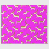 Niedliches Hirsch und Familie Geschenkpapier (Flach)