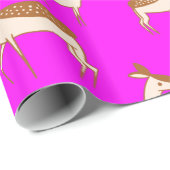 Niedliches Hirsch und Familie Geschenkpapier (Rolleneckpunkt)