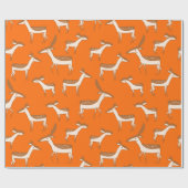 Niedliches Hirsch und Familie Geschenkpapier (Flach)