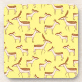 Niedliches Hirsch und Familie Getränkeuntersetzer (Vorderseite)