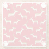 Niedliches Hirsch und Familie Glasuntersetzer (Rückseite)