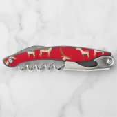 Niedliches Hirsch und Familie Kellnermesser (Rückseite)