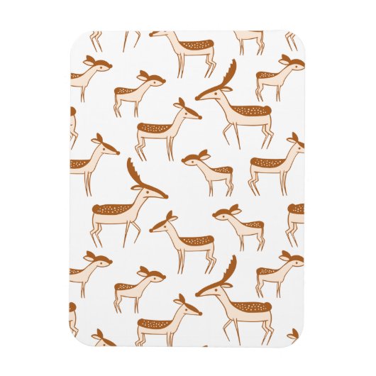 Niedliches Hirsch und Familie Magnet (Vertikal)