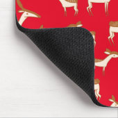 Niedliches Hirsch und Familie Mousepad (Ecke)