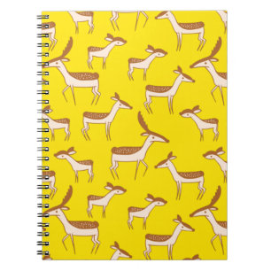 Niedliches Hirsch und Familie Notizblock