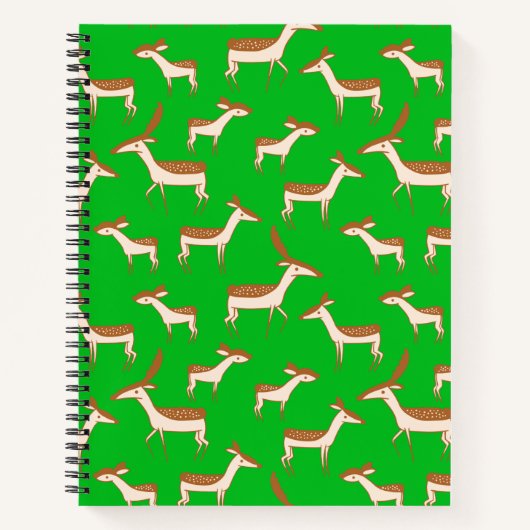 Niedliches Hirsch und Familie Notizblock (Vorderseite)