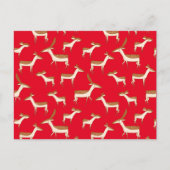 Niedliches Hirsch und Familie Postkarte (Vorderseite)