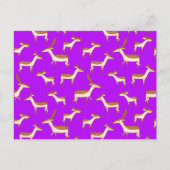 Niedliches Hirsch und Familie Postkarte (Vorderseite)