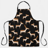 Niedliches Hirsch und Familie Schürze (Vorderseite)