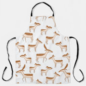 Niedliches Hirsch und Familie Schürze (Vorderseite)