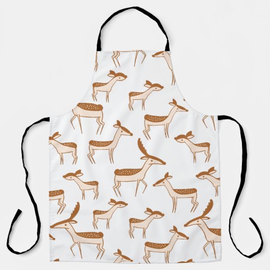 Niedliches Hirsch und Familie Schürze (Vorderseite)