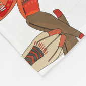 Niedliches Hirsch. Weihnachtshirsche in den Skarve Fleecedecke (Ecke)