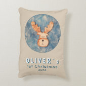 Niedliches Hirschbaby Dekokissen (Rückseite(Vertikal))