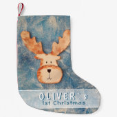 Niedliches Hirschbaby Kleiner Weihnachtsstrumpf (Vorderseite)