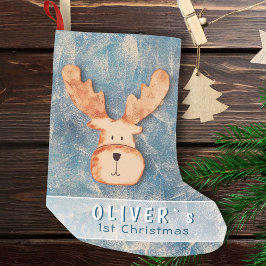 Niedliches Hirschbaby Kleiner Weihnachtsstrumpf