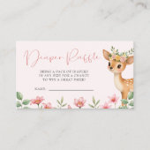 Niedliches Hirschblütenspulenspulendusche Begleitkarte (Vorderseite)