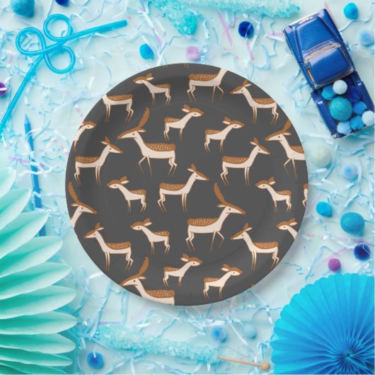 Niedliches Hirschdesign anpassen Pappteller (Party)