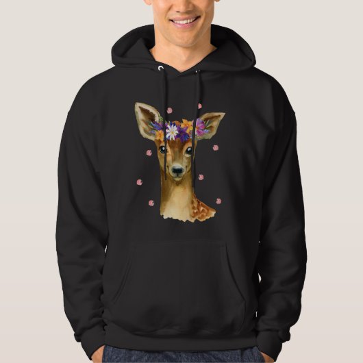 Niedliches Hirsche Shirt für die weibliche Fauna H (Vorderseite)